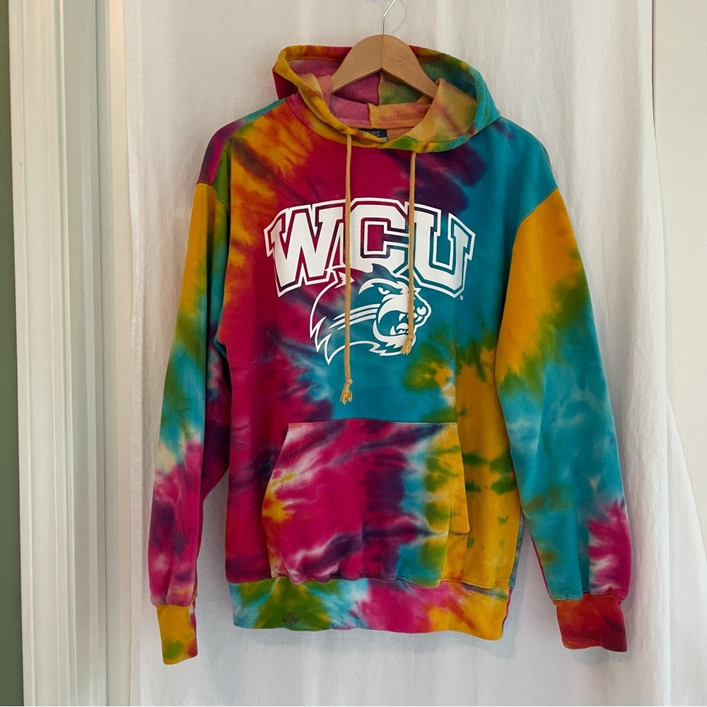 Western Carolina Colorful Tie-Dye Hoodie - Picture 2 of 8